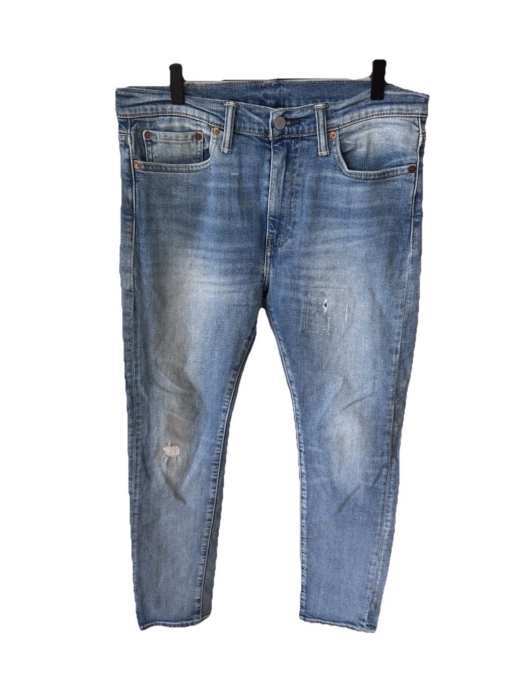 Levi's Slim Fit Light Blue Washed Jeans with distinctive design